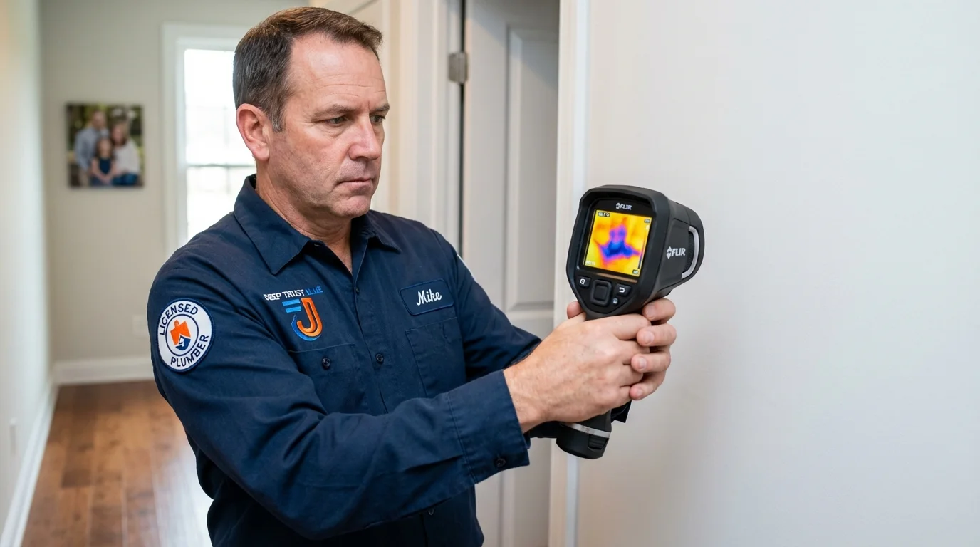 Thermal imaging leak detection by Johns Plumbing LLC in Madras